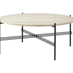 GUBI Soffbord Utomhus-TS Outdoor Soffbord Ø80x35 cm, Travertin