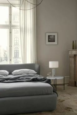 GUBI Sidobord & Avlastningsbord|Soffbord-TS Soffbord 55 cm, Polerat Stål / Vit Carraramarmor