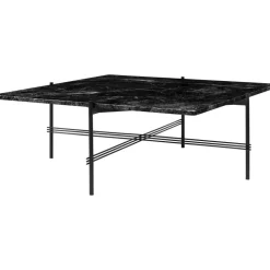 GUBI Soffbord-TS Soffbord 105x105 cm, Svart / Vit Marmor