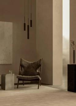 Audo Copenhagen Ljuskronor & Takkronor-Tubulaire Ljuskrona Bronzed, 3 Pendlar