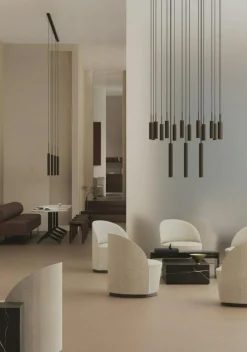 Audo Copenhagen Ljuskronor & Takkronor-Tubulaire Ljuskrona Bronzed, 3 Pendlar