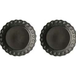 Tulipa Assiett 20 cm 2-pack, Almost Black