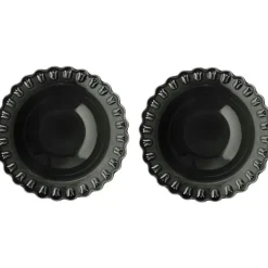 Tulipa Djup Tallrik 23 cm 2-pack, Almost Black