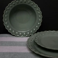 Tulipa Djup Tallrik 23 cm 2-pack, Almost Black