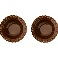 Tulipa Djup Tallrik 23 cm 2-pack, Almost Black