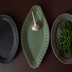 Potteryjo Uppläggningsfat-Tulipa Serveringsfat 20x45 cm, Vit