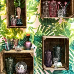 RICE Tumblerglas|Dricksglas-Tumblerglas Akryl 50 cl, Klar