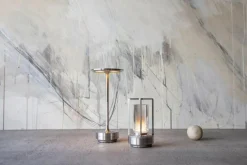 Turn+ Bordslampa Portabel, Mässing