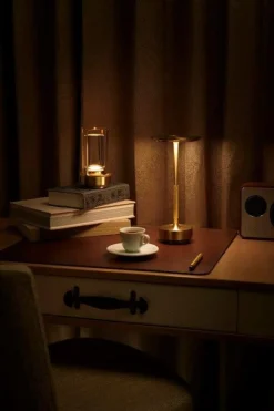 Ambientec Portabla Lampor|Portabla Lampor-Turn Bordslampa Portabel, Mässing