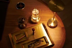 Ambientec Portabla Lampor|Portabla Lampor-Turn Bordslampa Portabel, Mässing