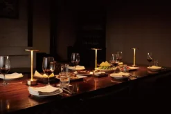 Ambientec Portabla Lampor|Portabla Lampor-Turn Bordslampa Portabel, Mässing