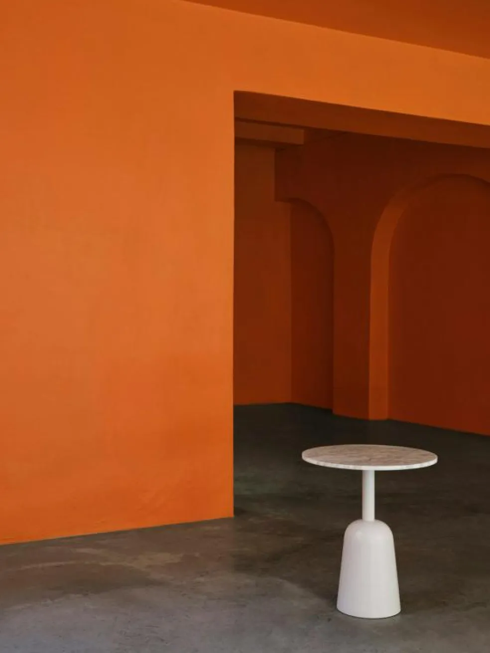 Turn Soffbord , Vit Marmor