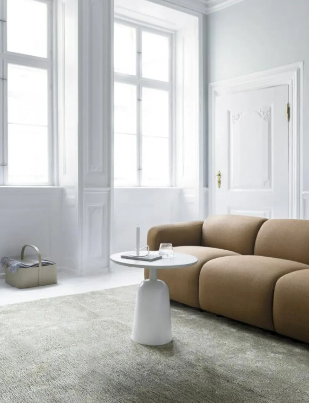 Turn Soffbord , Vit Marmor