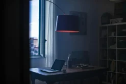 Foscarini Båglampor|Golvlampor-Twiggy LED Golvlampa, Grafit
