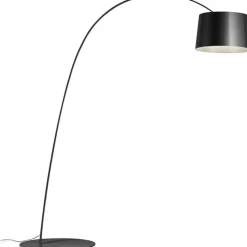 Foscarini Båglampor|Golvlampor-Twiggy LED Golvlampa, Grafit