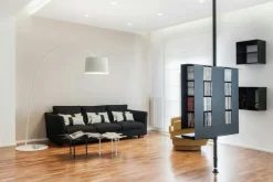 Foscarini Båglampor|Golvlampor-Twiggy LED Golvlampa, Grafit