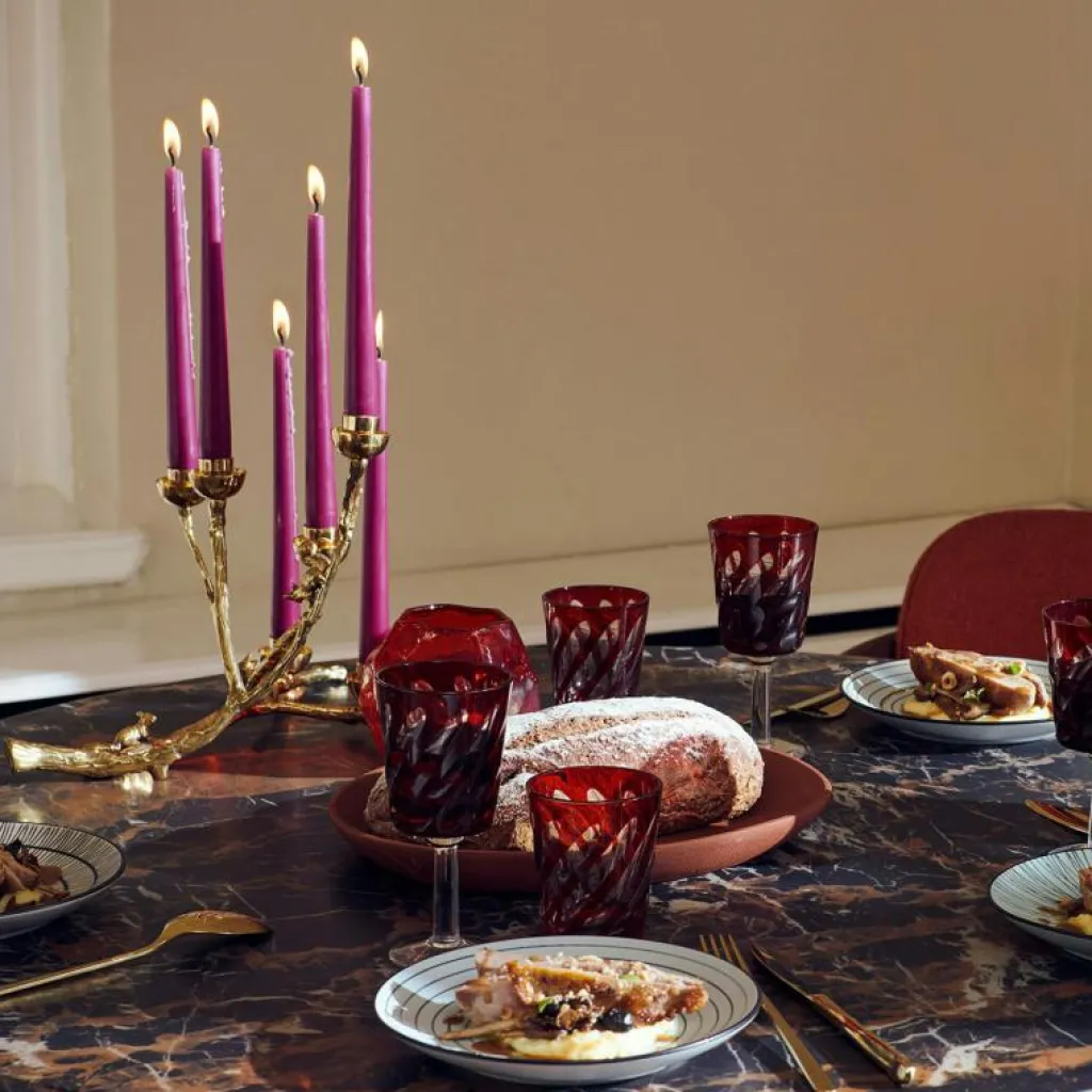 Polspotten Ljuslyktor-Twiggy With Squirrels Gold