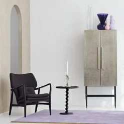 Polspotten Sidobord & Avlastningsbord-Twister Sidobord, Ljusblå