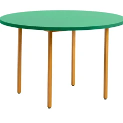 HAY Matbord Och Barbord-Two-Colour Bord Ø120cm, Ivory / Green Mint