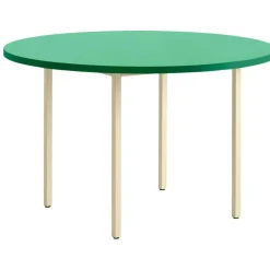 HAY Matbord Och Barbord-Two-Colour Bord Ø120cm, Ivory / Green Mint