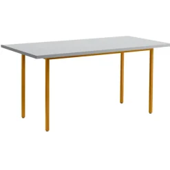 HAY Matbord Och Barbord-Two-Colour Bord, Ivory 160x82 cm, Ivory / Green Mint