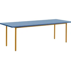 HAY Matbord Och Barbord-TwoColour Bord 240x90 cm, Ivory / Green Mint