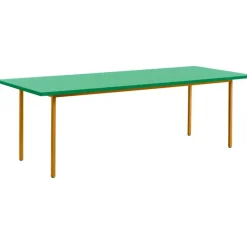 HAY Matbord Och Barbord-TwoColour Bord 240x90 cm, Ivory / Green Mint