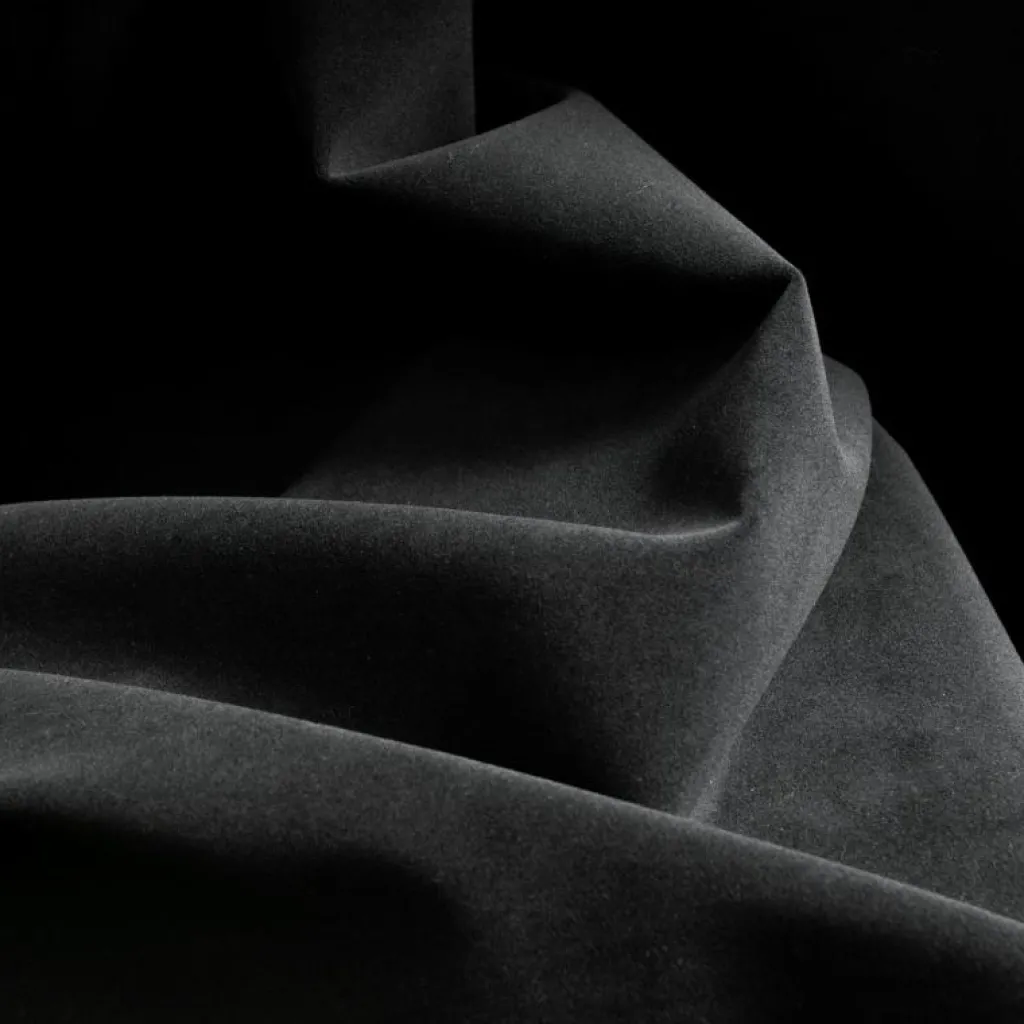 Decotique Möbelklädsel-Tygprov, Black velvet