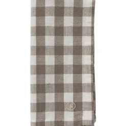 ERNST Servetter & Tillbehör-Tygservett 40x40 cm, Brun/Vit