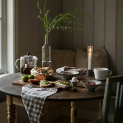 ERNST Servetter & Tillbehör-Tygservett 40x40 cm, Brun/Vit