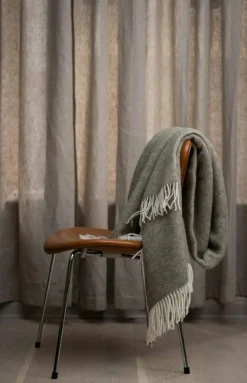 Ullpläd 130x170 cm, Beige & Off-white Melerad