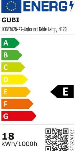 GUBI Golvlampor-Unbound Golvlampa Linne, Ø23x120 cm