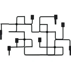 Underground Klädhängare, Svart Ek / Ek