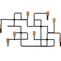 Underground Klädhängare, Svart Ek / Ek