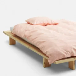 Unikko Jacquard Påslakan 150x210 cm, Rosa