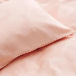 Unikko Jacquard Påslakan 150x210 cm, Rosa