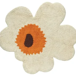 Unikko Terry Badrumsmatta 73X74 cm, Rosa / Grön / Off-white