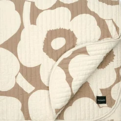 Unikko Överkast 260x260 cm, Off-white/Linen