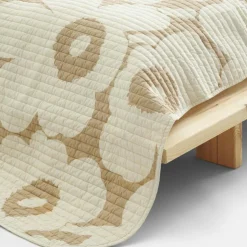 Unikko Överkast 260x260 cm, Off-white/Linen