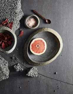 Valley Fat / Bricka Natursten Ø30 cm