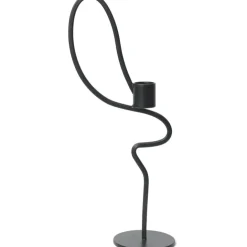 Valse Ljusstake Svart, 28 cm