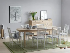 Stolab Matbord Och Barbord-Vardags Matbord Björk 100x160-260 cm, 2 Iläggsskivor