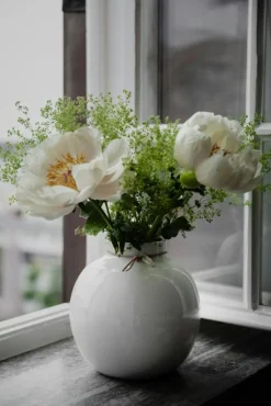 ERNST Vaser-Vas Keramik Vit, 13 cm