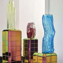 Polspotten Vaser-Vase Tree Log Blue M Vas , 44 cm