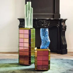 Polspotten Vaser-Vase Tree Log Blue M Vas , 44 cm