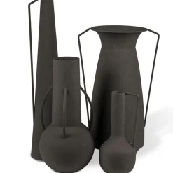 Vases Roman Black Set 4