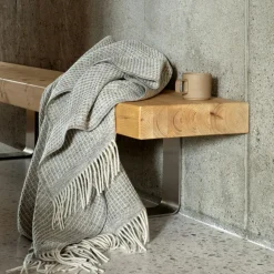 Røros Tweed Plädar & Filtar-Vega Pläd 150x210 cm, Svart