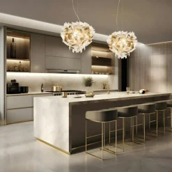 Veli Aurea Pendel Vit / Guld, 60 cm