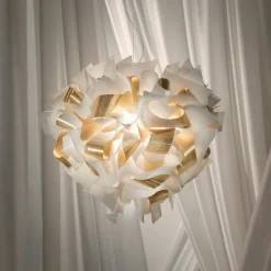 Veli Aurea Pendel Vit / Guld, 60 cm