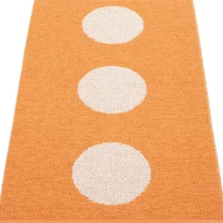 Pappelina Utomhusmattor & Balkongmattor|Plastmattor-Vera Pop Matta 70x280 cm, Mustard / Pale Yellow